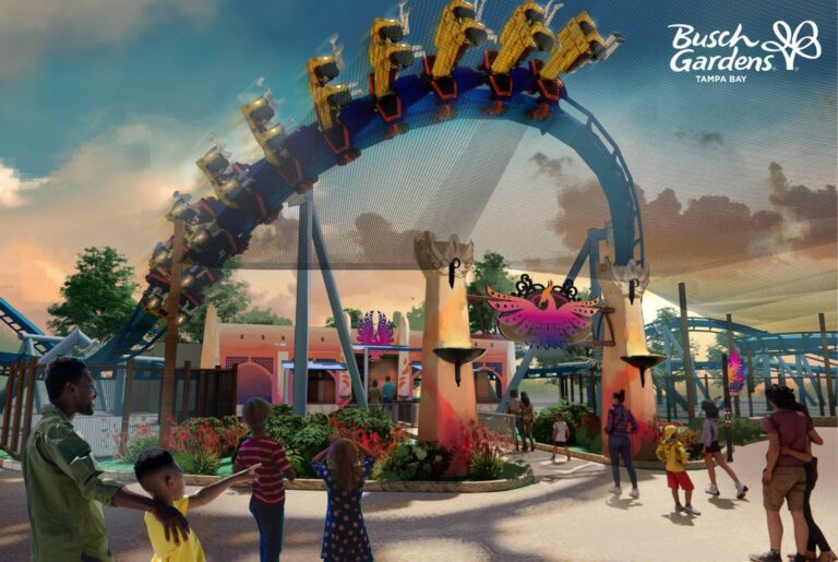 Nova Montanha-Russa do Busch Gardens de Tampa será invertida