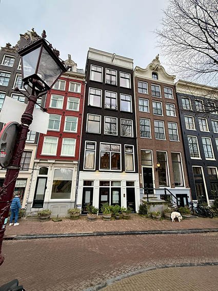 A Janela do predio em Amsterdam